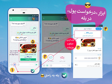 درخواست پول بله