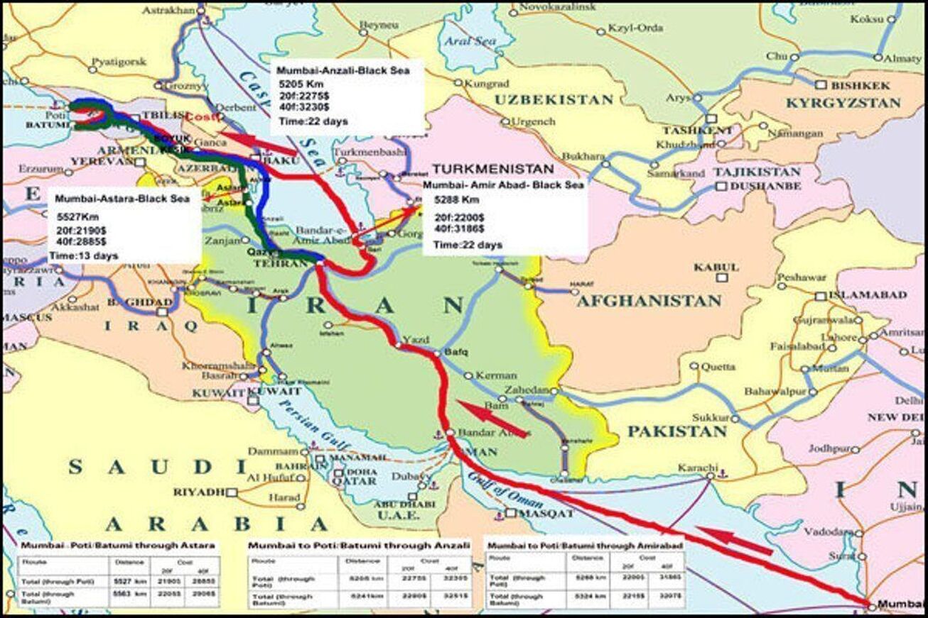 ایران پل ارتباط شمال و جنوب می&zwnj;شود
