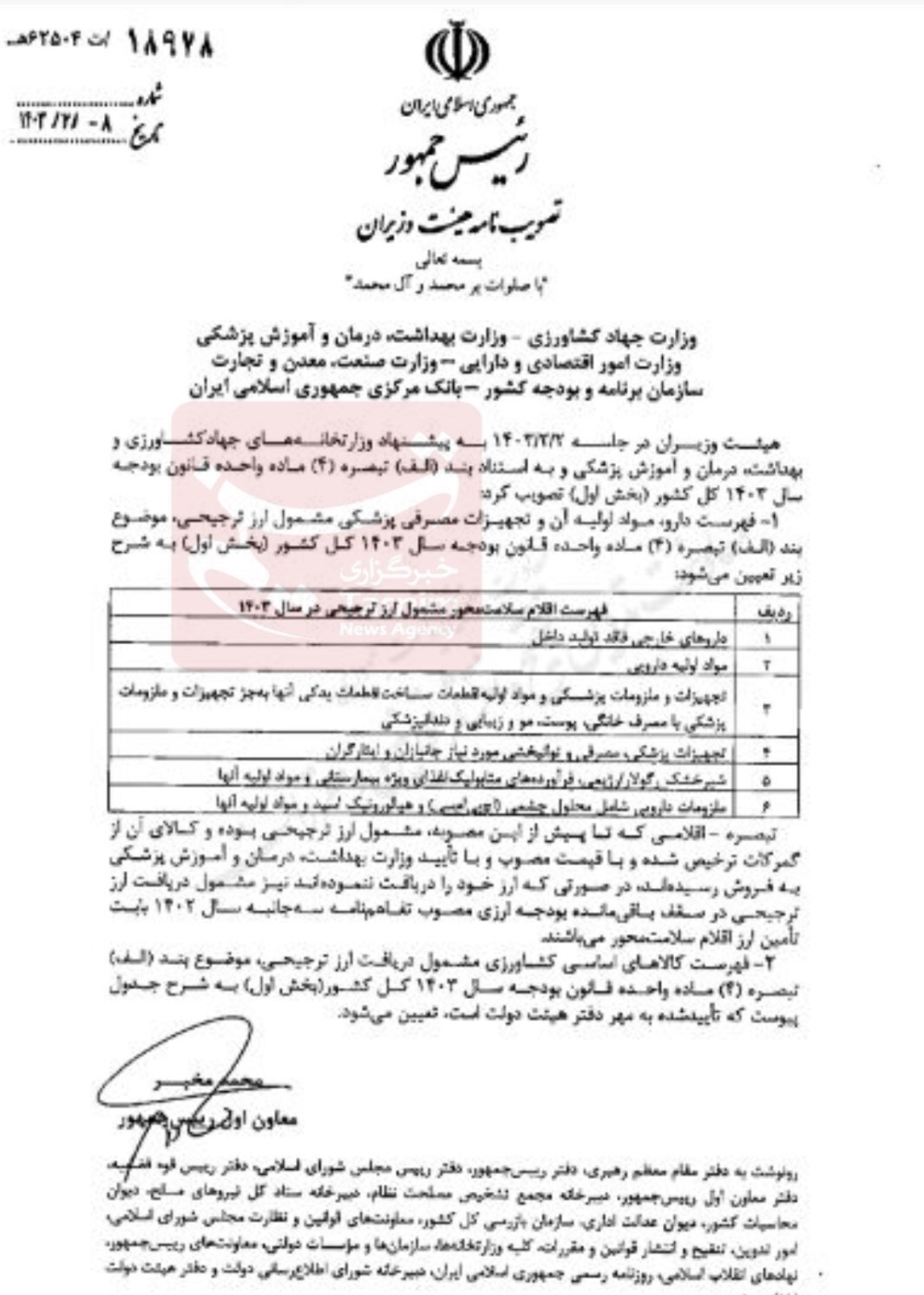 چه داروهایی ارز ترجیحی میگیرند؟ +بخشنامه چه داروهایی ارز ترجیحی میگیرند؟ +بخشنامه