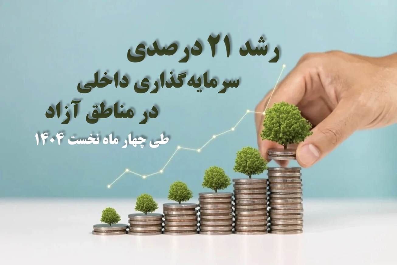 رشد ۲۱ درصدی سرمایه&zwnj;گذاری داخلی در مناطق آزاد کشور