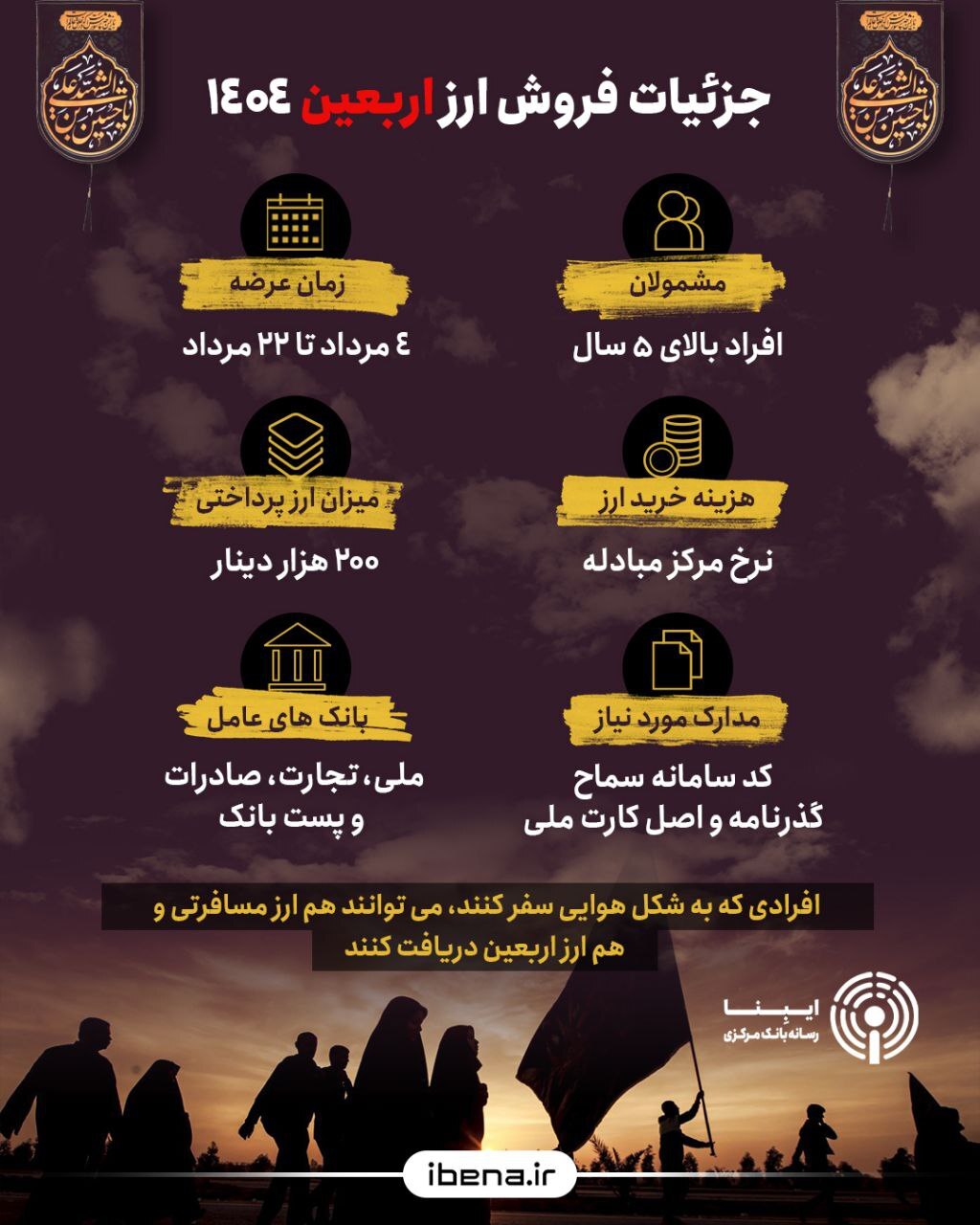 عرضه ارز اربعین از امروز آغاز میشود+ جزئیات نحوه دریافت عرضه ارز اربعین از امروز آغاز میشود+ جزئیات نحوه دریافت