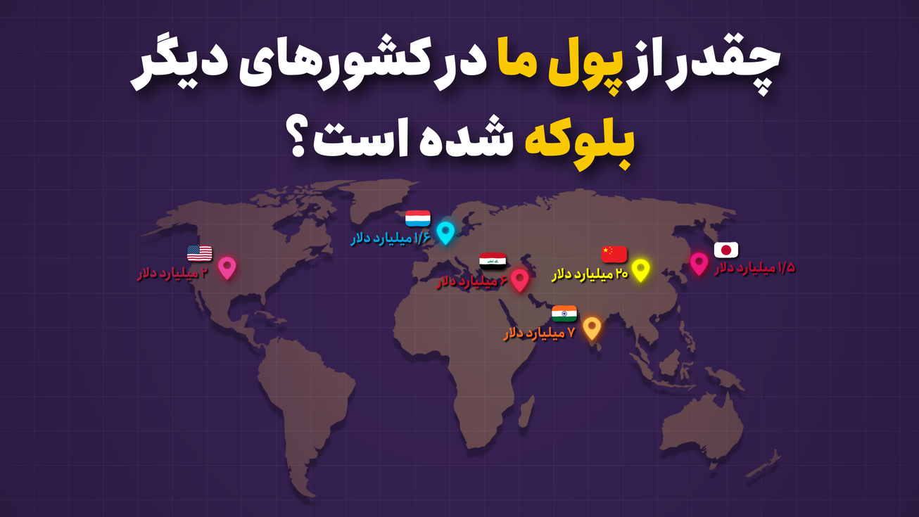 چقدر از پول ما در کشور&zwnj;های دیگر بلوکه شده است؟