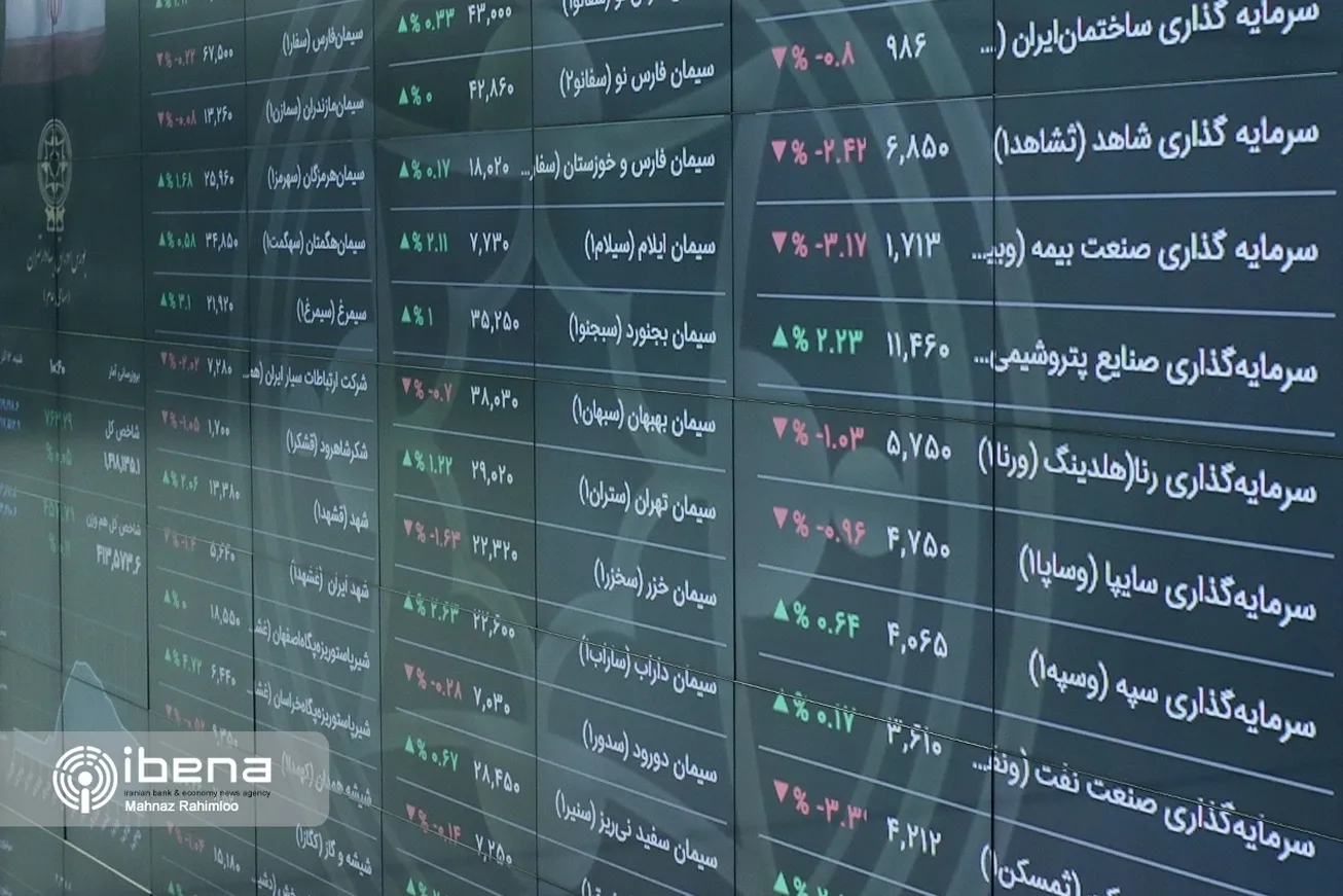 عقب گرد شاخص کل بورس در چهارمین روز هفته