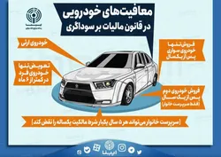 معافیت&zwnj;های خودرویی در قانون مالیات برسوداگری