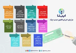 مزایای اجرای قانون جدید چک